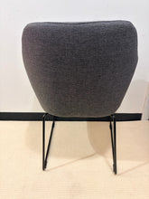 Load image into Gallery viewer, Tossberg Dark Grey Chair with Black Metal Legs from Ikea
