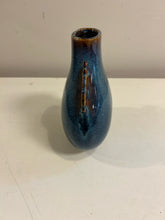 Load image into Gallery viewer, Blue &amp; Brown Ceramic Envelope Vase
