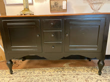 Load image into Gallery viewer, Black Painted Sideboard from Ethan Allen
