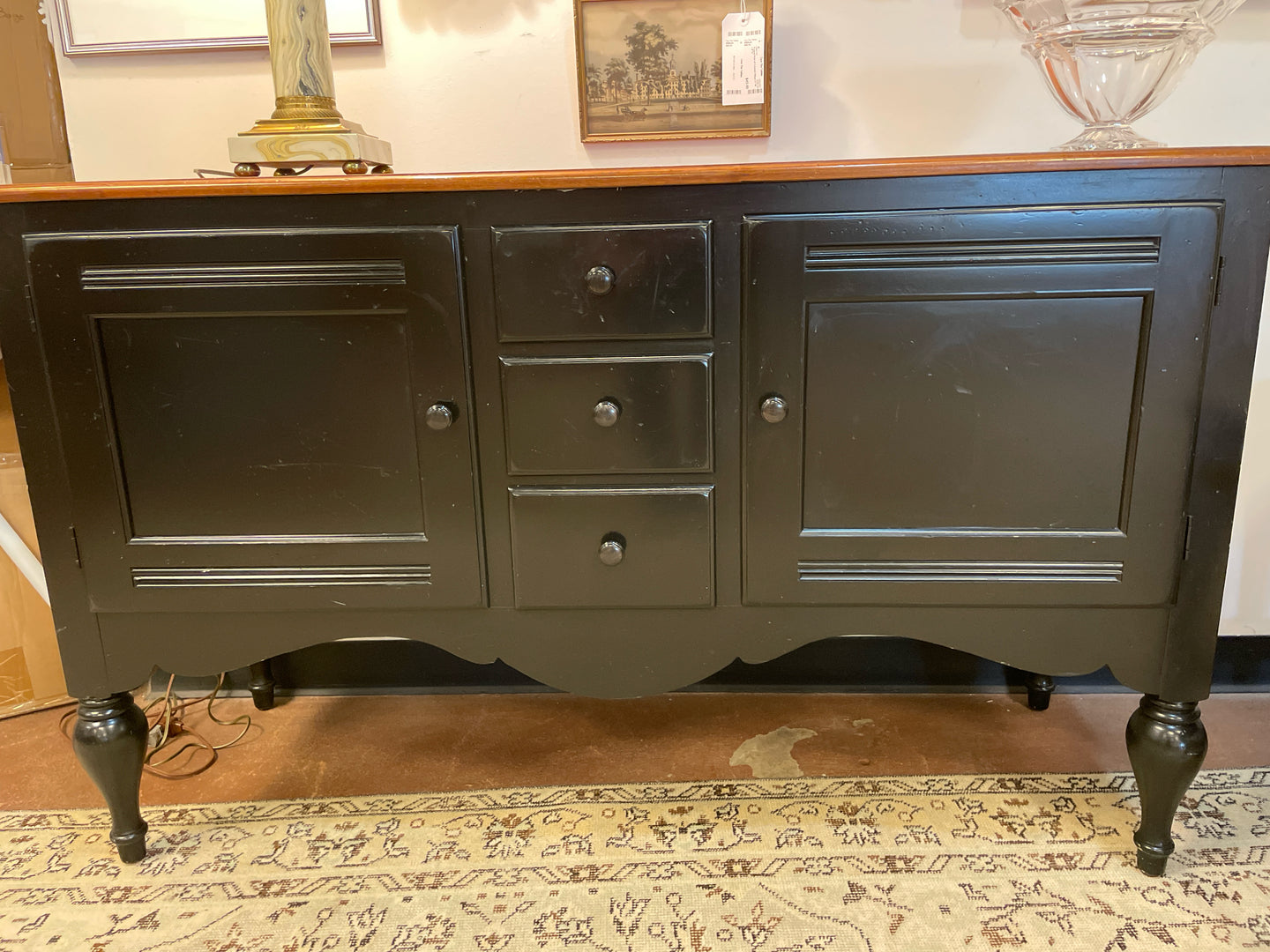 Black Painted Sideboard from Ethan Allen