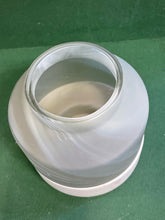 Load image into Gallery viewer, Frosted Glass Vase/Votive Candleholder on Gray Stone  Base
