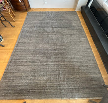 Load image into Gallery viewer, Grey &amp; Blue 100% Recycled PET Yarn Wrap Area Rug
