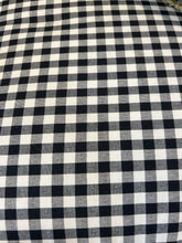 Load image into Gallery viewer, Custom Black &amp; White Gingham Love Seat
