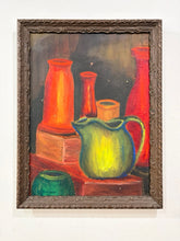 Load image into Gallery viewer, Original Still Life of Vases and Pitcher by Rubinson, signed
