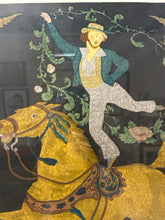 Load image into Gallery viewer, Framed &quot;Runaway Sailor&quot; Folk Art Victorian Glass Painting, signed
