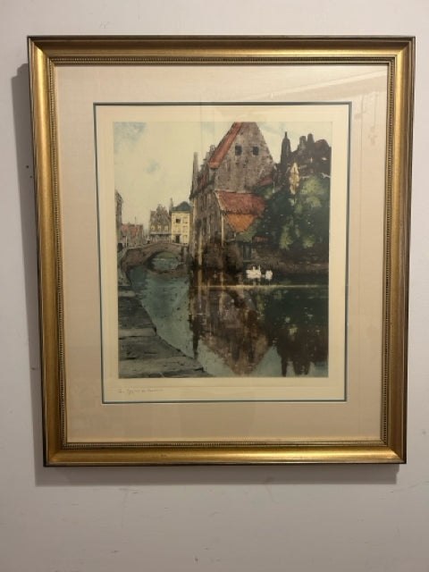 Hand Colored Etching 