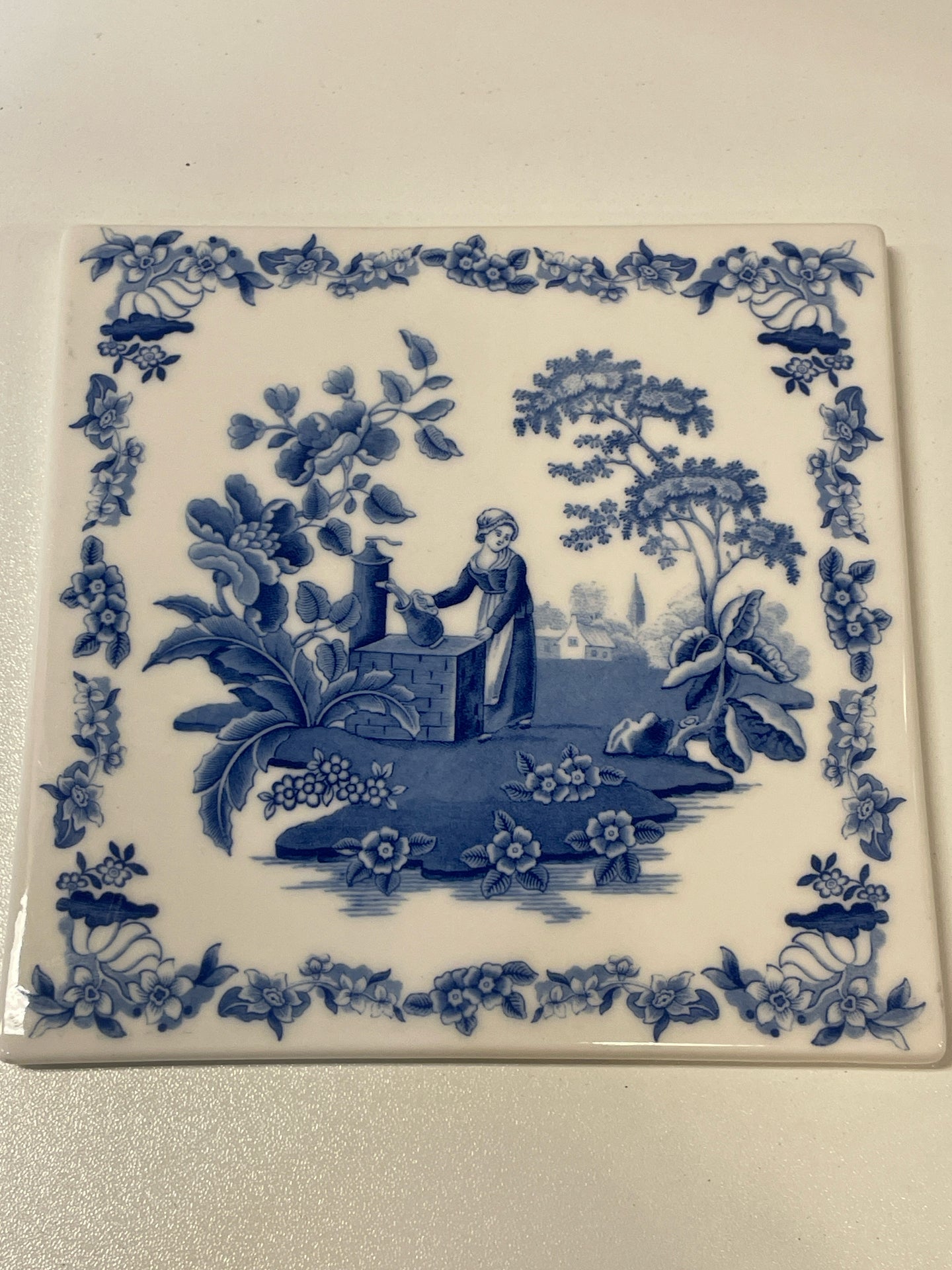 Blue and White Spode Trivet from Spode