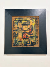 Load image into Gallery viewer, Original Oil Expressionist Painting of  Figures and Geometric Shapes
