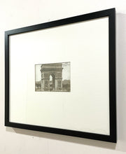 Load image into Gallery viewer, Framed Vintage Postcard  (Arc de Triomphe) with Linen Mat from Arhaus
