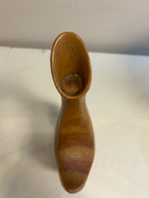 Load image into Gallery viewer, Faux Teak Ceramic Sealed Decanter with Copper Lined Handle
