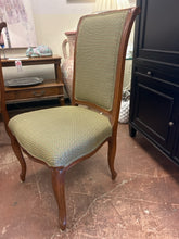 Load image into Gallery viewer, Set of Four Green Patterned Upholstered Dining Chairs from Pearson Furniture
