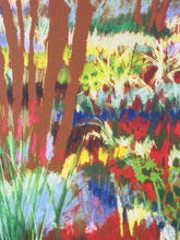 Load image into Gallery viewer, Colorful Abstract Landscape Art Print in Wood Frame
