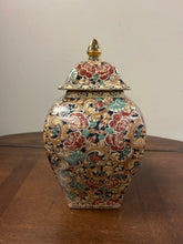 Load image into Gallery viewer, Floral Painted Lidded Jar
