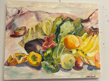 Load image into Gallery viewer, Stretched Canvas Still Life  Fruit, signed
