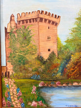 Load image into Gallery viewer, Framed Original Acrylic Painting of Blarney Castle by C.L. Wilhelm, signed
