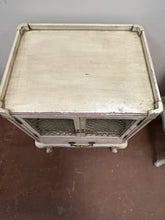 Load image into Gallery viewer, Shabby Chic French Provincial Style Wire Front Side Table/Nightstand
