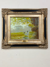 Load image into Gallery viewer, Embelished Art Print "Fall in Park" by Victoria Yurko, signed
