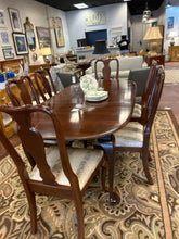 Load image into Gallery viewer, Dining Room Table, 6 Side Chairs with 2 Leaves &amp; Pads from Ethan Allen
