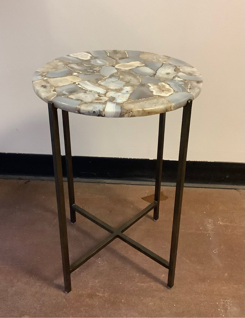 Ludlow Grey Agate Martini Table from Arhaus