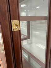 Load image into Gallery viewer, Vintage Asian Chinoiserie Style Rosewood Glass Front Display Cabinet

