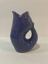 Load image into Gallery viewer, Cobalt Blue Ceramic Fish Pitcher/Vase from Gurgle Pot
