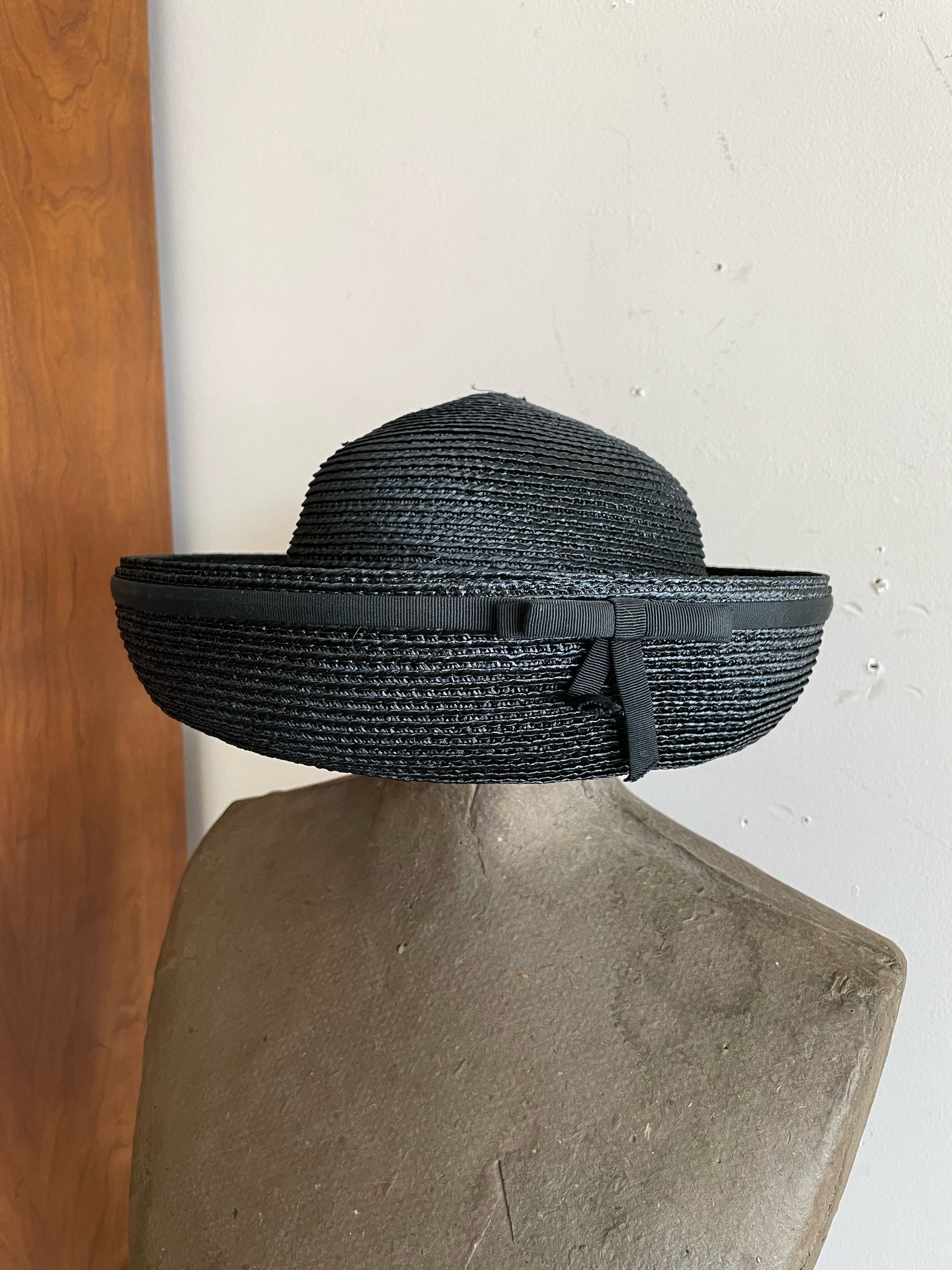 Black Straw Hat, from Christine Original