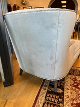 Load image into Gallery viewer, Gray Ultra Suede Curved Chaise With Nail Head Trim from Walter E. Smithe
