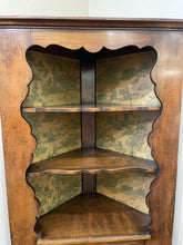 Load image into Gallery viewer, Vintage One Door, Three Shelf Corner Cabinet
