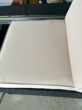 Load image into Gallery viewer, NEW Pair of Woven  Outdoor Chairs with Light Tan  Cushions &amp; Glass Top  Coffee Table
