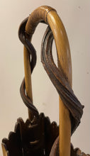 Load image into Gallery viewer, Burnt Bamboo Japanese Floor Vase or Umbrella Stand
