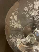 Load image into Gallery viewer, Etched Glass Serving Tray with Handle
