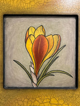 Load image into Gallery viewer, Floral Art Print on Wood Panel by Chip DuPont, signed - Yellow
