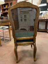 Load image into Gallery viewer, Vintage Two Tone Dining Table &amp; 6 Cane Back Chairs, Two 20&quot; Leaves &amp; Pads from White Furniture Co.
