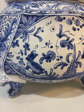 Load image into Gallery viewer, Hand Painted Blue and White Tureen made in Portugal
