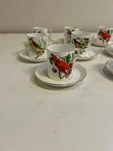 Load image into Gallery viewer, 8 Bird Demitasse Cups &amp; Saucers from Royal Tuscan China
