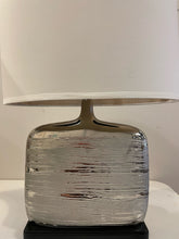 Load image into Gallery viewer, Pair of Silver Textured  Table Lamps
