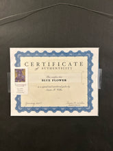 Load image into Gallery viewer, Original Giclee "Blue Flower" by Susan Willis, signed &amp; numbered
