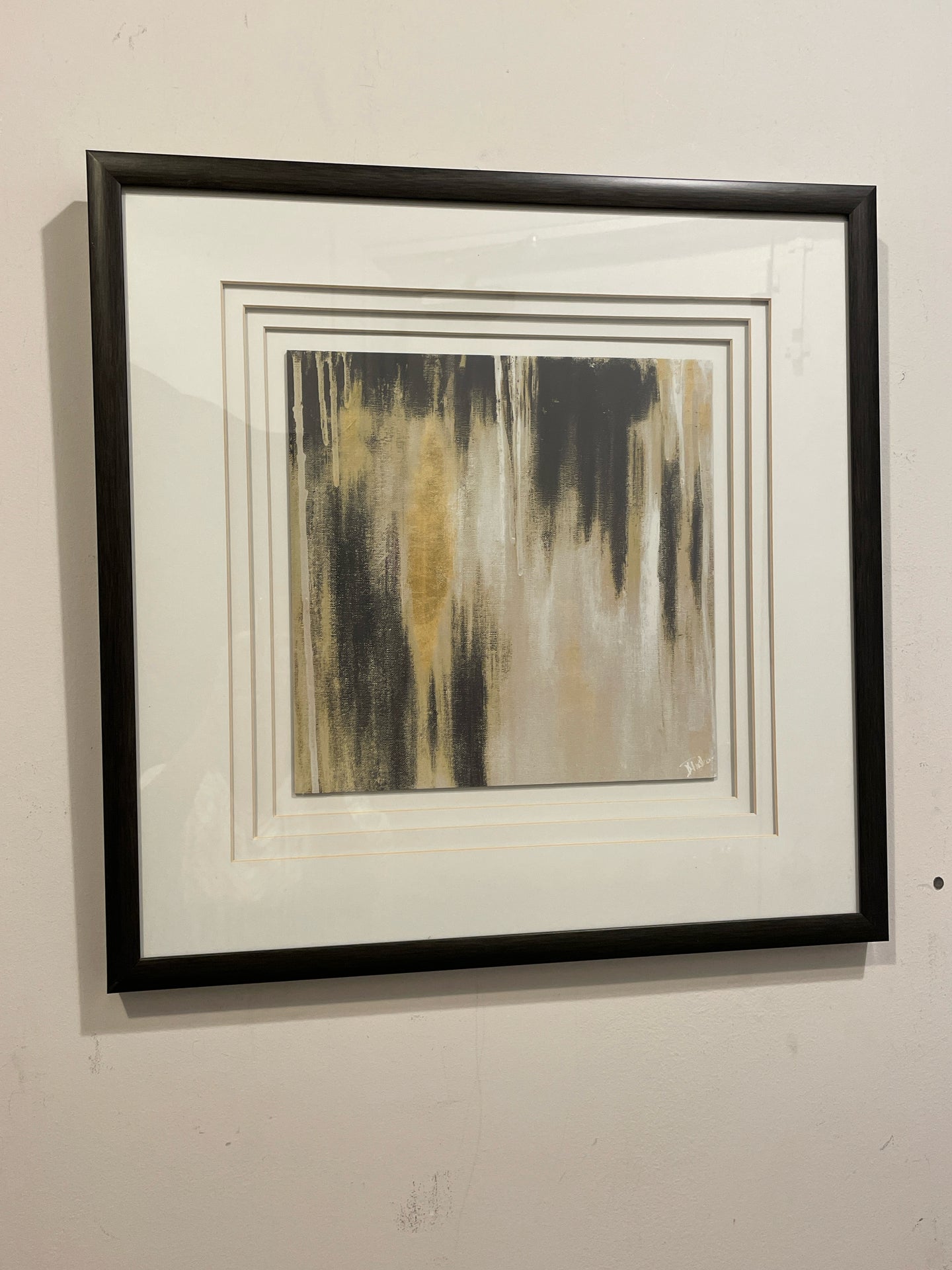 Black & Yellow Contemporary Art Print