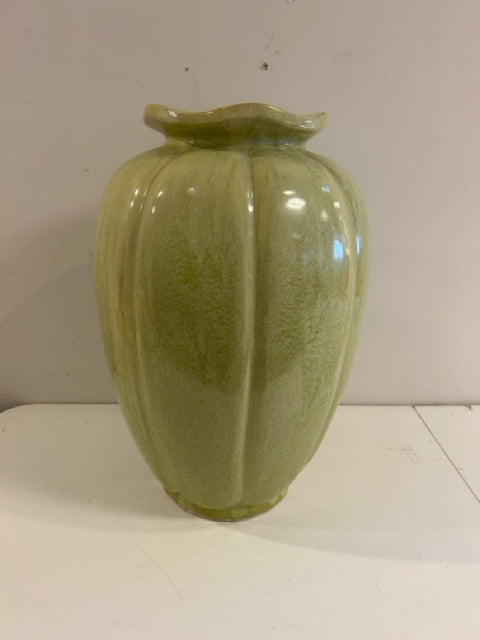 Ribbed Bottle Floor Vase