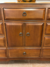 Load image into Gallery viewer, Ten Drawer Lowboy Dresser with Middle Cabinet from Thomasville Furniture

