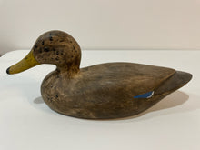 Load image into Gallery viewer, Hand Carved Wood Cork Duck Decoy by Tom Winter, signed
