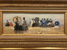 Load image into Gallery viewer, Vintage Seaside Impressionist Oil Painting (II), signed

