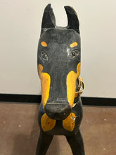 Load image into Gallery viewer, Wood Folk Art Doberman Pinscher
