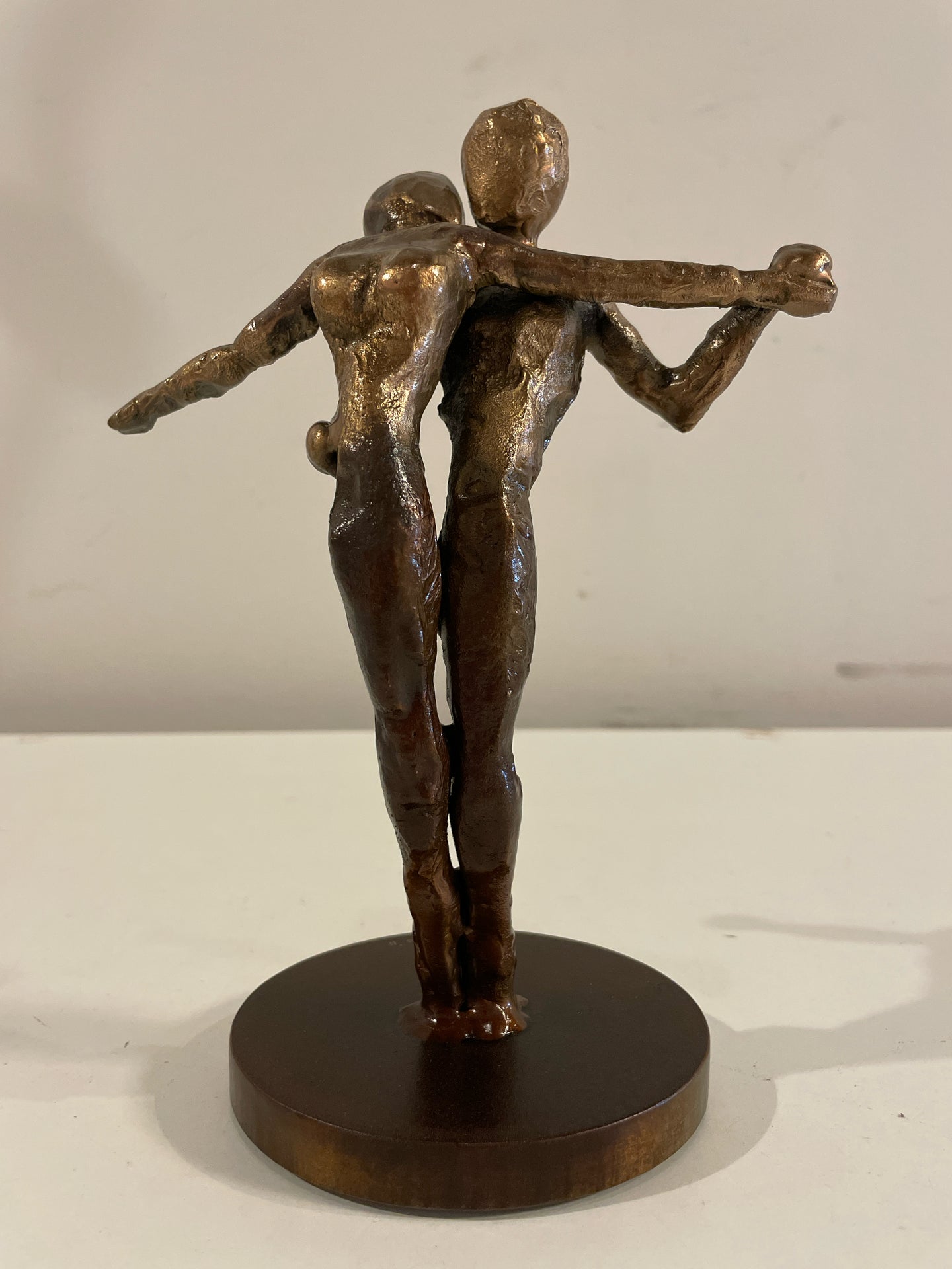 Bronze Sculpture of Dancing Couple by Dave Rizzo, signed