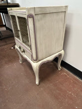 Load image into Gallery viewer, Shabby Chic French Provincial Style Wire Front Side Table/Nightstand
