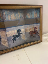 Load image into Gallery viewer, Vintage Bamboo Framed Japanese TripTych
