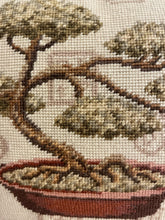 Load image into Gallery viewer, Pair of Needlepoint Bonsai Pillows
