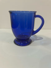 Load image into Gallery viewer, Six Cobalt Blue Glass Mugs
