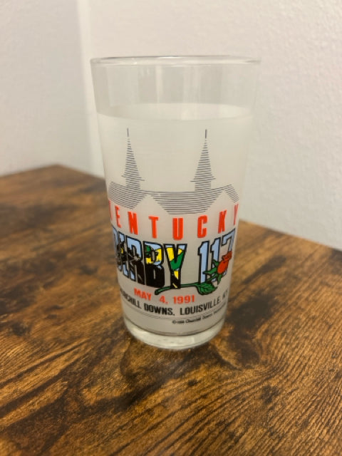Commemorative Kentucky Derby Mint Julep Glass 1991