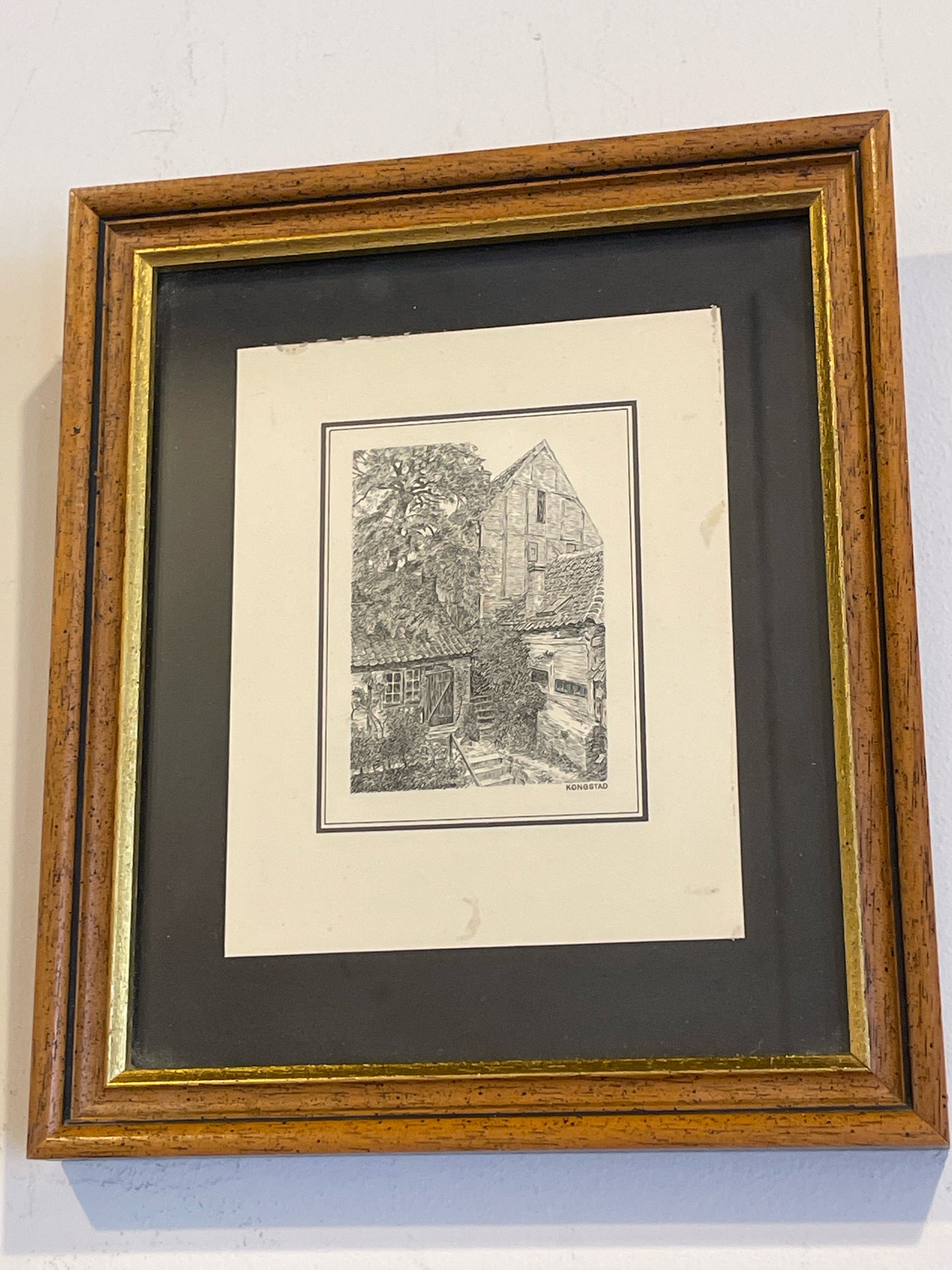 Vintage Framed Kongstad Print II